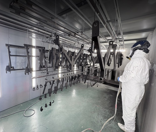 The Archital powder coating oven in Telford